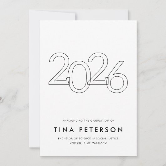 Aankondiging van eindexamenklas 2026 (Voorkant)