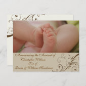 Aankondiging van Elegant Baby (Voorkant / Achterkant)