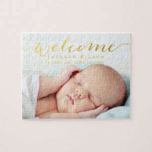 Aankondiging van Elegant Baby Birth Legpuzzel