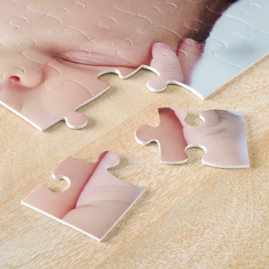 Aankondiging van Elegant Baby Birth Legpuzzel (Zijkant)