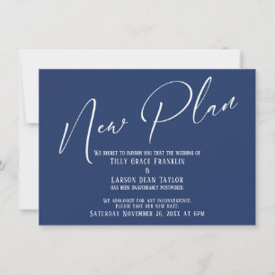 Aankondiging van Elegant Handwriting New Plan Navy
