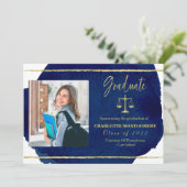 Aankondiging van Elegant Law School Afstuderen Fot (Staand voorkant)