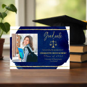 Aankondiging van Elegant Law School Afstuderen Fot