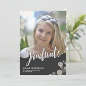 Aankondiging van Elegant Photo Afstuderen (Staand voorkant)