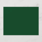 Aankondiging van Elegant Photo Green Afstuderen (Achterkant)