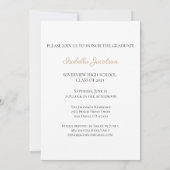 Aankondiging van Elegant Script Photo Afstuderen (Achterkant)