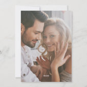 Aankondiging van Elegant Script Photo Verloving (Achterkant)