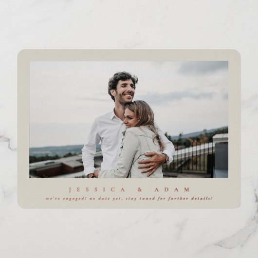 Aankondiging van Elegant Single Photo Folie Verlov (Voorkant)