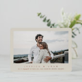 Aankondiging van Elegant Single Photo Folie Verlov (Staand Voorkant)