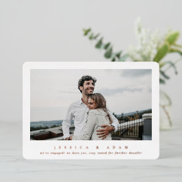 Aankondiging van Elegant Single Photo Folie Verlov