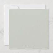 Aankondiging van Elegant Square Multi Photo Verlov (Achterkant)