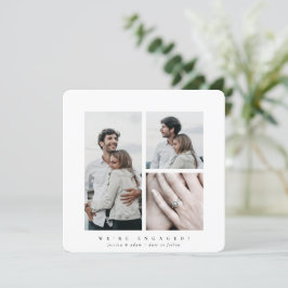 Aankondiging van Elegant Square Multi Photo Verlov