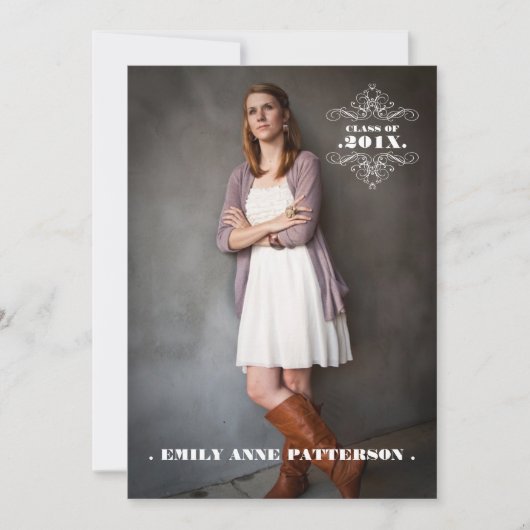 Aankondiging van Elegant Swirl Fotogradatie Partij (Voorkant)