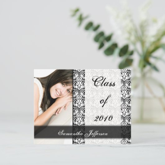 Aankondiging van elk jaar~ White klassiek Afstuder (Staand voorkant)