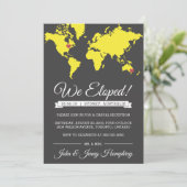 Aankondiging van Elopement en Ontvangst Uitnodigin (Staand voorkant)