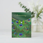 Aankondiging van Emerald Green Peacock Verloving (Staand voorkant)