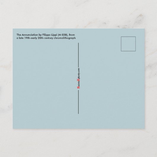 Aankondiging van F. Lippi (M 038) Briefkaart (Achterkant)