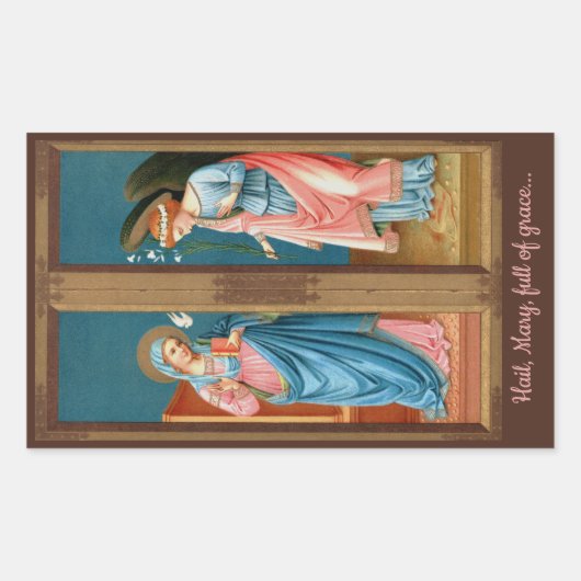 Aankondiging van F. Lippi (M 038) Rechthoekige Sticker (Voorkant)