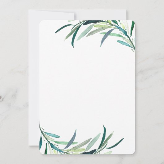 Aankondiging van Faux Gold Script Wedding-uitstel (Achterkant)