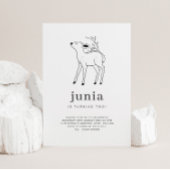 Aankondiging van 'Fawn Line Drawing Birthday'