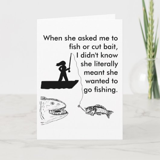 Aankondiging van Fish or Cut Bait (Voorkant)