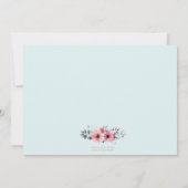 Aankondiging van Floral Birth met Bijbelse Verse (Achterkant)