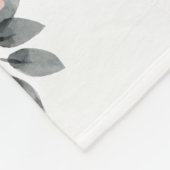 Aankondiging van Floral Birth met Bijbelse Verse Fleece Deken (Hoek)