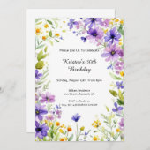 Aankondiging van Floral Birthday (Voorkant / Achterkant)