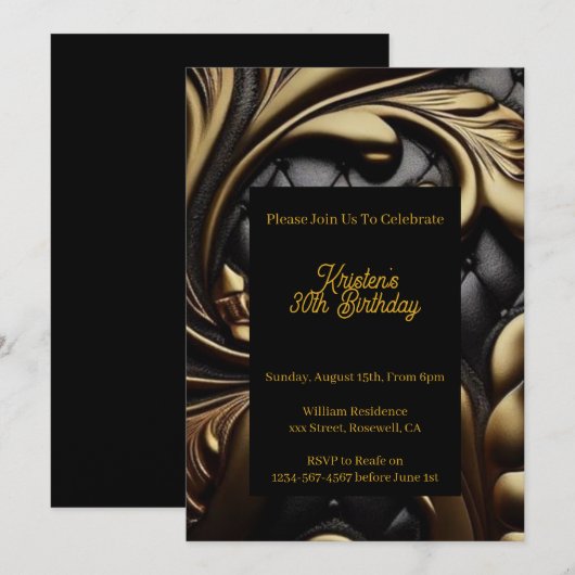 Aankondiging van Floral Birthday (Voorkant / Achterkant)