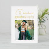 Aankondiging van folie Modern Minimal Trendy Photo (Staand Voorkant)