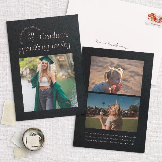 Aankondiging van folie Modern Minimal Trendy Photo