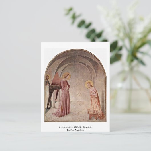 Aankondiging van Fra Angelico aan de overheersing  Briefkaart (Staand voorkant)