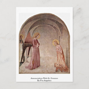 Aankondiging van Fra Angelico aan de overheersing  Briefkaart