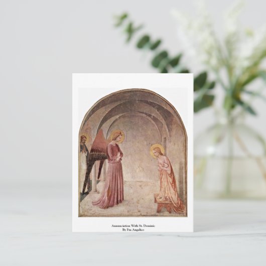 Aankondiging van Fra Angelico aan de overheersing  Briefkaart (Staand voorkant)
