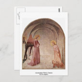 Aankondiging van Fra Angelico aan de overheersing  Briefkaart (Voorkant / Achterkant)