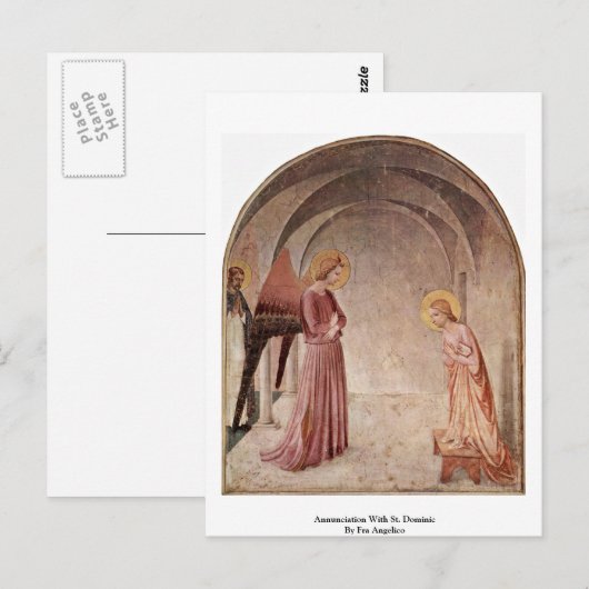 Aankondiging van Fra Angelico aan de overheersing  Briefkaart (Voorkant / Achterkant)