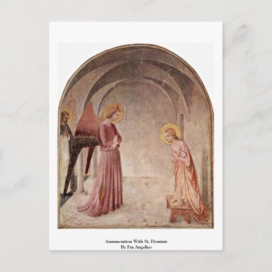 Aankondiging van Fra Angelico aan de overheersing  Briefkaart (Voorkant)