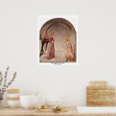 Aankondiging van Fra Angelico aan de overheersing  Poster (Keuken)