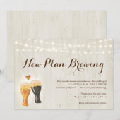 Aankondiging van Funny Beer Wedding-uitstel (Voorkant / Achterkant)