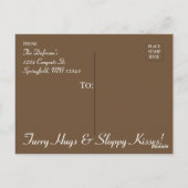 Aankondiging van Fur Baby "New Pet" Briefkaart (Achterkant)