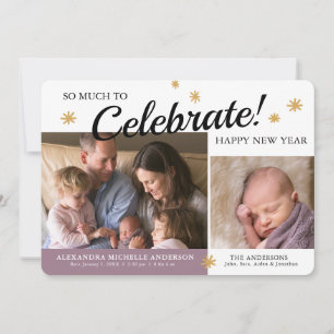 Aankondiging van geboorte baby Girl-foto van nieuw