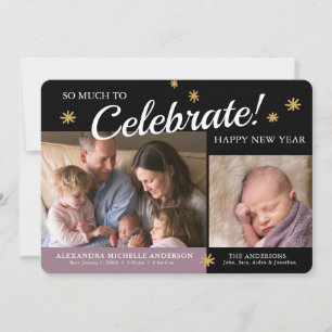 Aankondiging van geboorte baby Girl-foto van nieuw