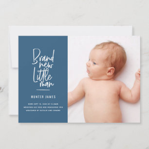 Aankondiging van geboorte baby's met een moderne h