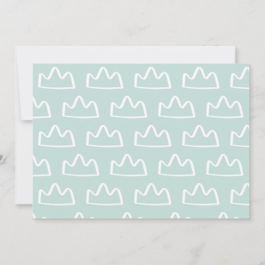 Aankondiging van geboorte baby's met een moderne h (Achterkant)