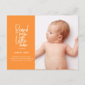 Aankondiging van geboorte baby's met een moderne h (Voorkant)