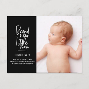 Aankondiging van geboorte baby's met een moderne h