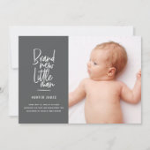 Aankondiging van geboorte baby's met een moderne h (Voorkant)