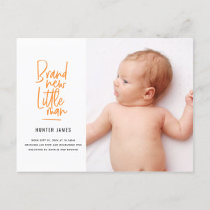 Aankondiging van geboorte baby's met een moderne h