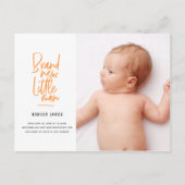 Aankondiging van geboorte baby's met een moderne h (Voorkant)