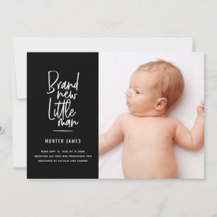 Aankondiging van geboorte baby's met een moderne h